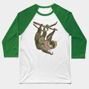 Lispe Hipster Sloth Baseball T-Shirt